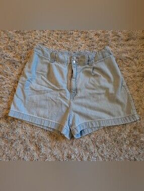 Denizen Levi Loose A Line Denim Mom Shorts Light Wash
